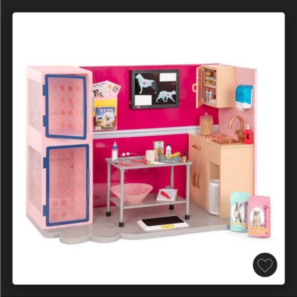 Our Generation Pink Play Veterinary Clinic Playset - Picture 2 of 13